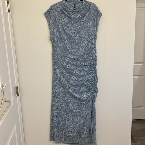 Anthropologie the Maya ruched cowl-neck dress in lace XL - Picture 5 of 13